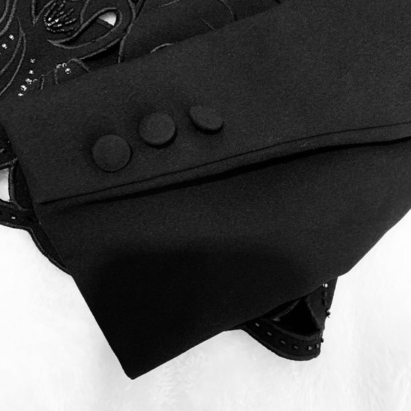 John Meyer of Norwich Beaded and Cut Out Blazer Size 14 - Picture 6 of 15